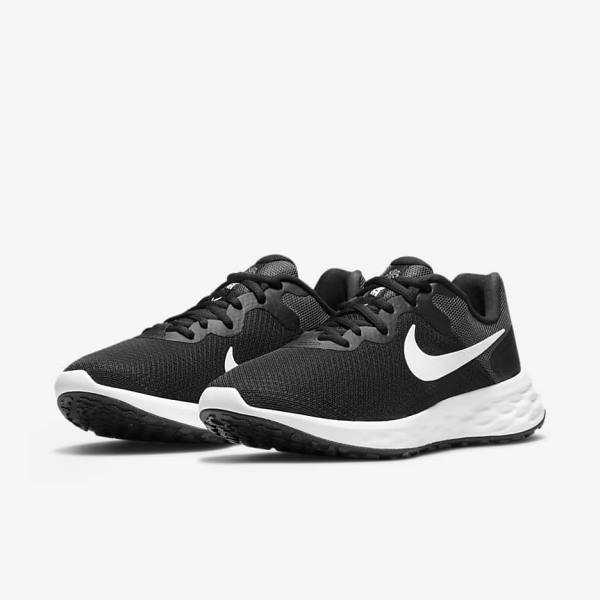 Scarpe Running Donna Nike Revolution 6 Next Nature Strada Nere Grigie Scuro Bianche | NK738ZVX