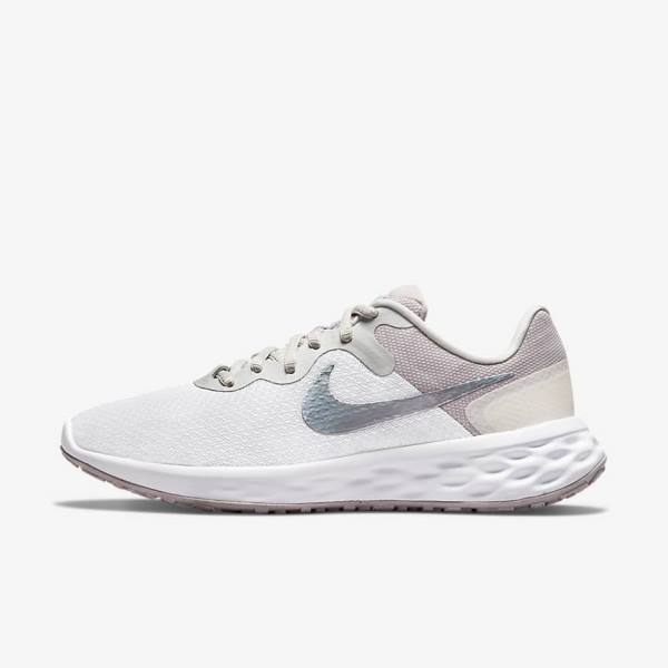 Scarpe Running Donna Nike Revolution 6 Next Nature Premium Strada Bianche Grigie | NK962JOC