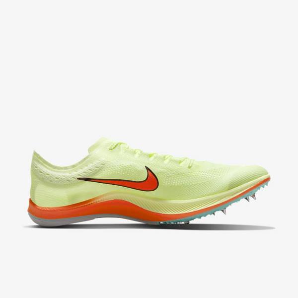 Scarpe Running Donna Nike ZoomX Dragonfly Athletics Distance Spikes Verde Acqua Nere Arancioni | NK892NSL