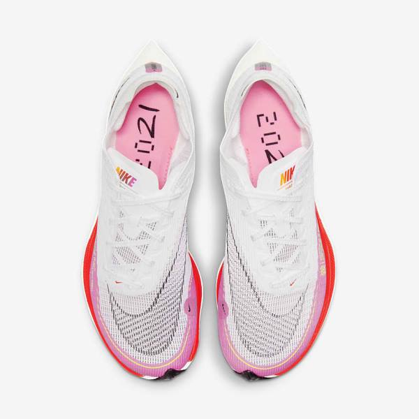 Scarpe Running Donna Nike ZoomX Vaporfly Next% 2 Strada Racing Bianche Nere Nere | NK052AVD