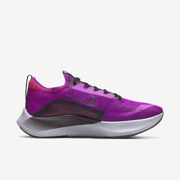 Scarpe Running Donna Nike Zoom Fly 4 Strada Bianche Verdi Platino | NK853UVL