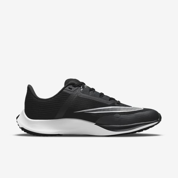 Scarpe Running Uomo Nike Air Zoom Rival Fly 3 Strada Racing Nere Grigie Scuro Bianche | NK876VOH