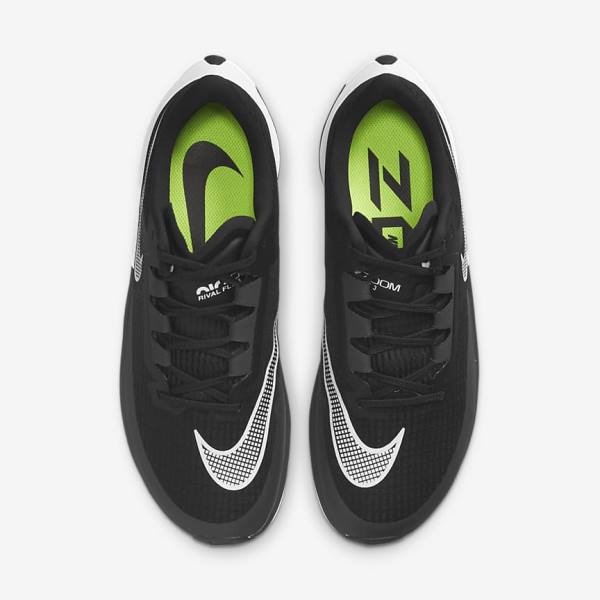 Scarpe Running Uomo Nike Air Zoom Rival Fly 3 Strada Racing Nere Grigie Scuro Bianche | NK876VOH