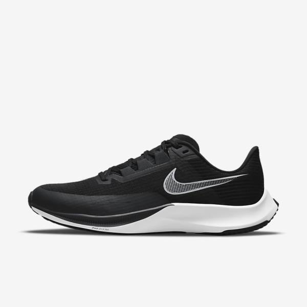 Scarpe Running Uomo Nike Air Zoom Rival Fly 3 Strada Racing Nere Grigie Scuro Bianche | NK876VOH