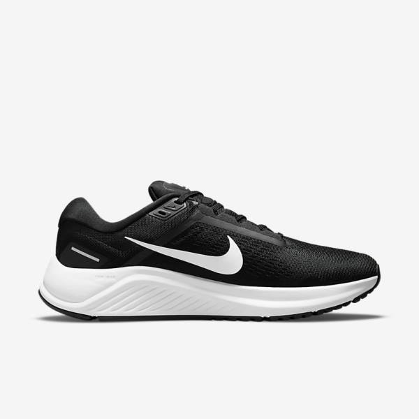 Scarpe Running Uomo Nike Air Zoom Structure 24 Strada Nere Bianche | NK153FOA