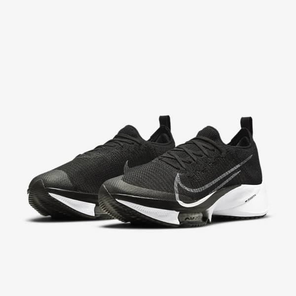 Scarpe Running Uomo Nike Air Zoom Tempo NEXT% Strada Nere Grigie Scuro Platino Bianche | NK602LNJ