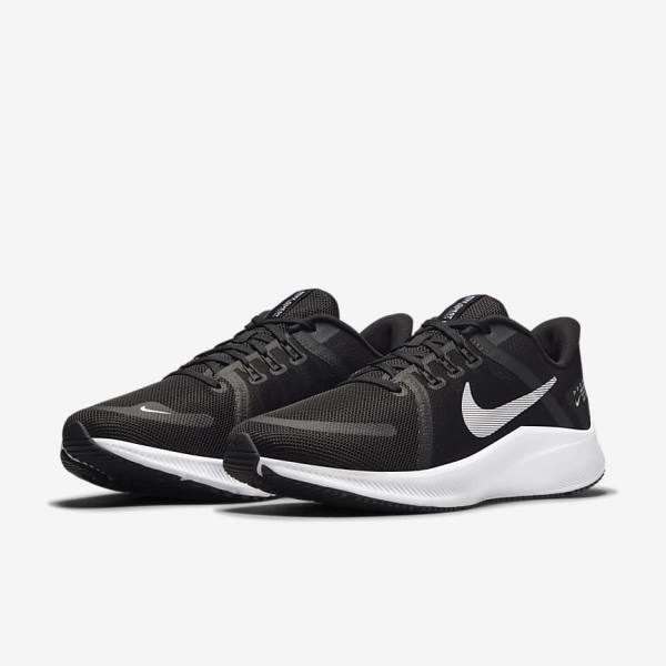 Scarpe Running Uomo Nike Quest 4 Strada Nere Grigie Scuro Bianche | NK381BVE