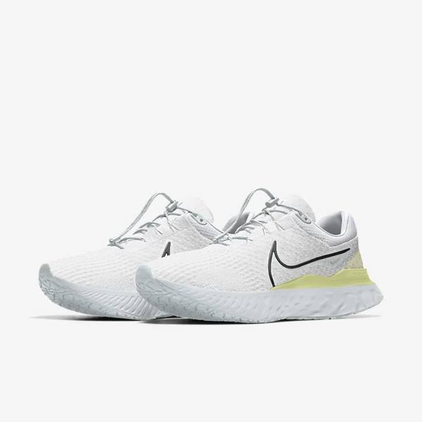 Scarpe Running Uomo Nike React Infinity Run 3 By You Custom Strada Bianche | NK327RWF