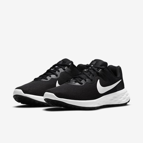 Scarpe Running Uomo Nike Revolution 6 Next Nature Strada Nere Grigie Bianche | NK290PBS