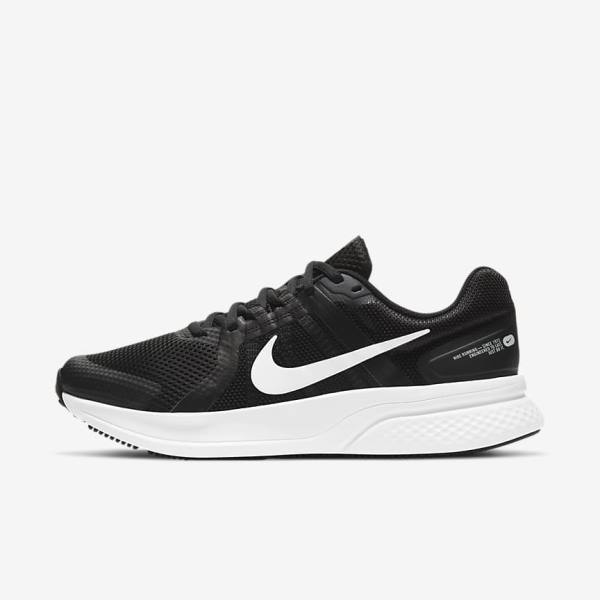 Scarpe Running Uomo Nike Run Swift 2 Strada Nere Grigie Scuro Bianche | NK672WHK