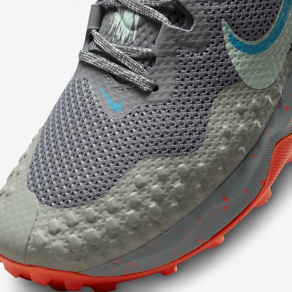 Scarpe Running Uomo Nike Wildhorse 7 Trail Grigie Verde Oliva Blu Menta | NK895ENM