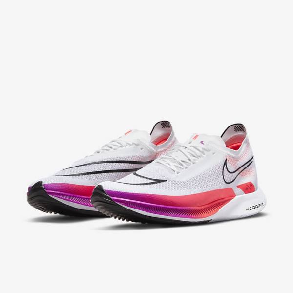 Scarpe Running Uomo Nike ZoomX Streakfly Strada Racing Bianche Rosse Viola Nere | NK347YQD