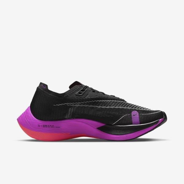 Scarpe Running Uomo Nike ZoomX Vaporfly Next% 2 Strada Racing Nere Viola Grigie Rosse | NK297IRY