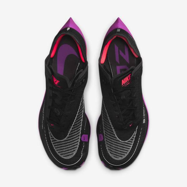 Scarpe Running Uomo Nike ZoomX Vaporfly Next% 2 Strada Racing Nere Viola Grigie Rosse | NK297IRY