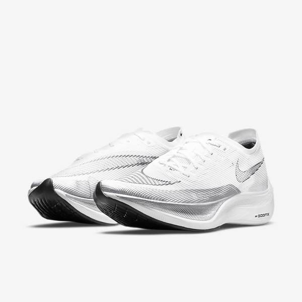 Scarpe Running Uomo Nike ZoomX Vaporfly Next% 2 Strada Racing Nere Metal Oro Bianche | NK324JNX