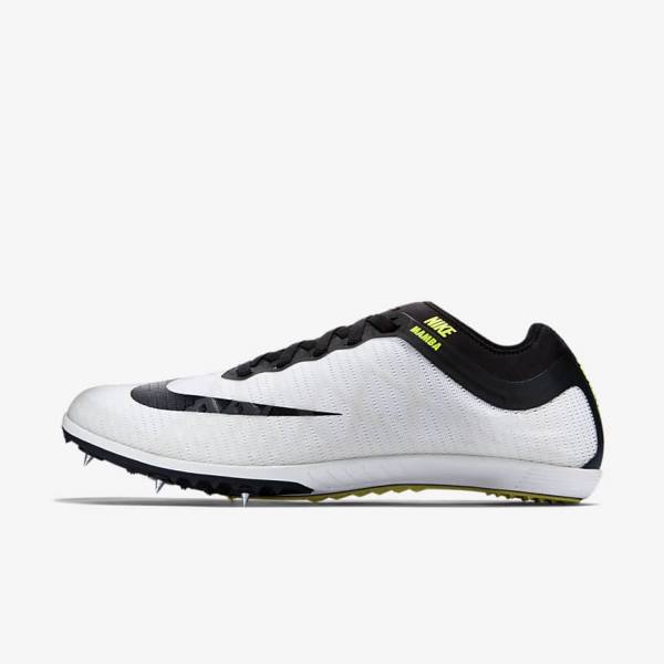 Scarpe Running Uomo Nike Zoom Mamba 3 Unisex Distance Spike Bianche Nere | NK410JUQ