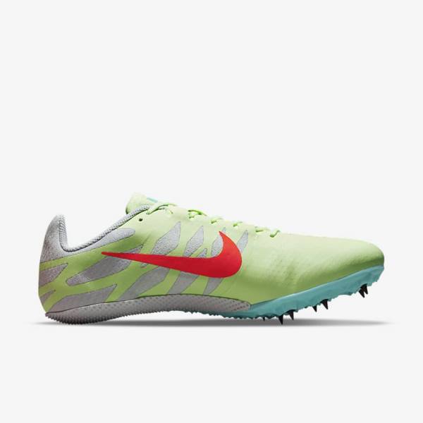 Scarpe Running Uomo Nike Zoom Rival S 9 Athletics Sprinting Spikes Verde Acqua Arancioni | NK460ECY