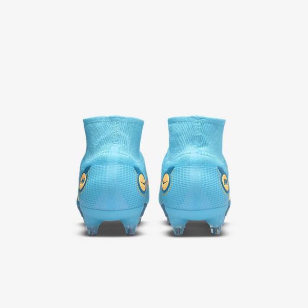 Scarpe da Calcio Donna Nike Mercurial Superfly 8 Elite SG-PRO Anti-Clog Traction Soft-Ground Blu Arancioni | NK165CKM