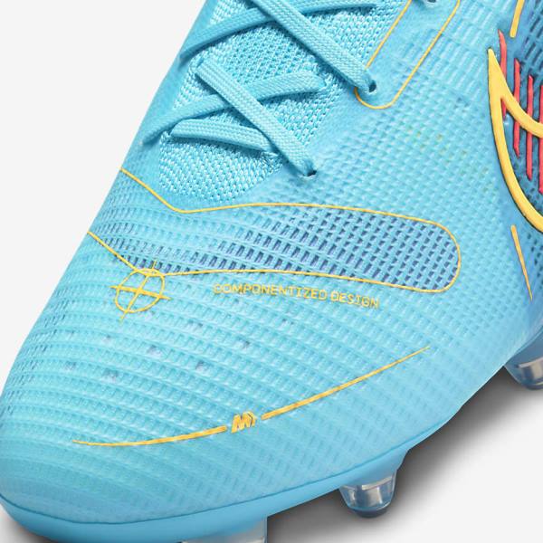 Scarpe da Calcio Donna Nike Mercurial Superfly 8 Elite SG-PRO Anti-Clog Traction Soft-Ground Blu Arancioni | NK165CKM