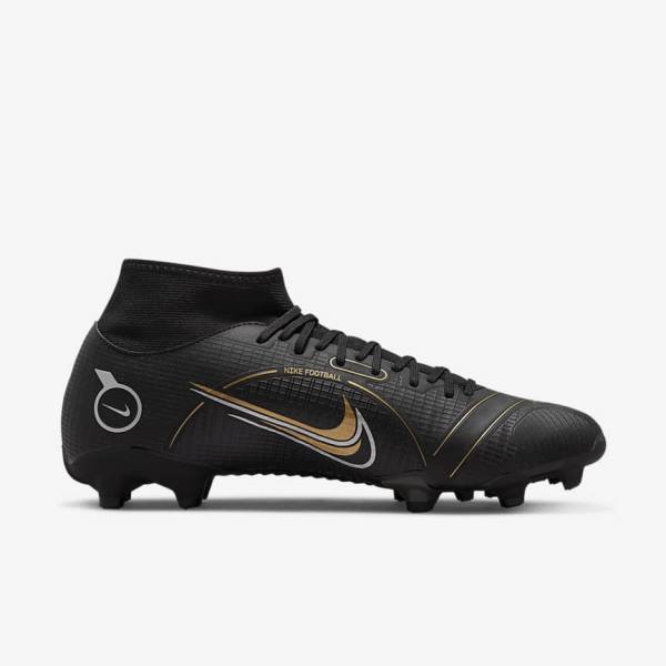 Scarpe da Calcio Donna Nike Mercurial Superfly 8 Academy MG Multi-Grounds Nere Metal Argento Grigie Metal Oro | NK165ZES