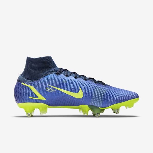 Scarpe da Calcio Donna Nike Mercurial Superfly 8 Elite SG-Pro AC Soft-Ground Blu | NK425KAH