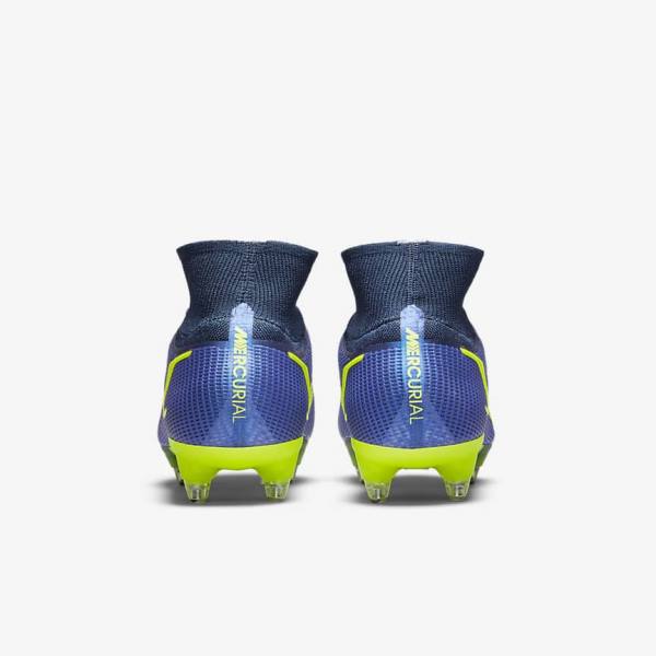 Scarpe da Calcio Donna Nike Mercurial Superfly 8 Elite SG-Pro AC Soft-Ground Blu | NK425KAH