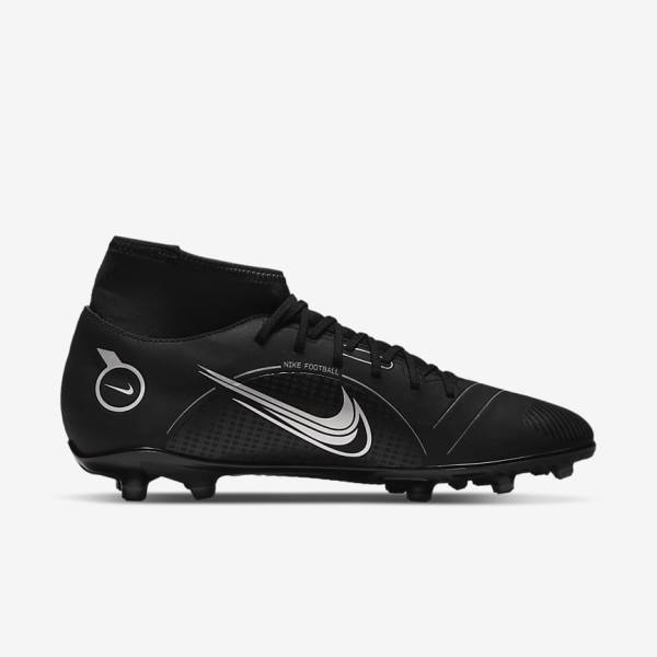 Scarpe da Calcio Donna Nike Mercurial Superfly 8 Club MG Multi-Grounds Nere Grigie Metal Argento | NK467OHY