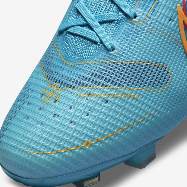 Scarpe da Calcio Donna Nike Mercurial Superfly 8 Elite FG Firm-Grounds Blu Arancioni | NK516WRS