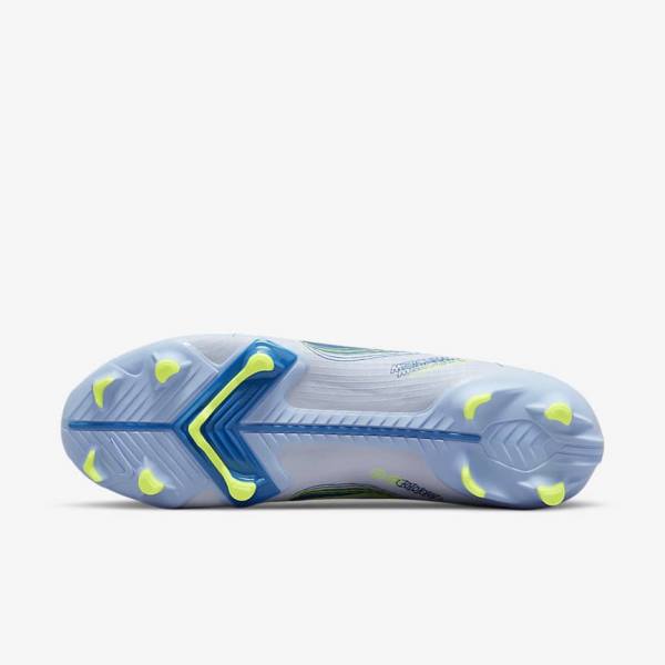 Scarpe da Calcio Donna Nike Mercurial Superfly 8 Academy MG Multi-Grounds Grigie Blu Chiaro Blu Scuro | NK582JHF