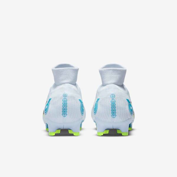 Scarpe da Calcio Donna Nike Mercurial Superfly 8 Pro FG Firm-Ground Grigie Blu Chiaro Blu Scuro | NK596ORI