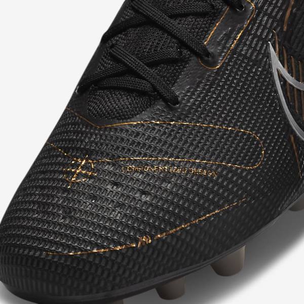 Scarpe da Calcio Donna Nike Mercurial Superfly 8 Elite AG Artificial-Grasss Nere Metal Argento Grigie Metal Oro | NK610ONW