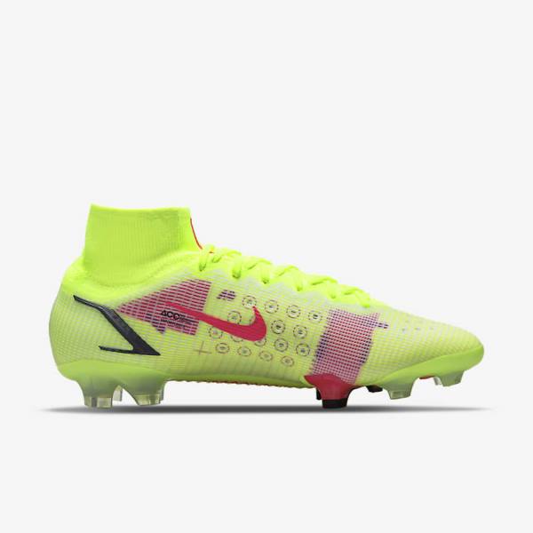 Scarpe da Calcio Donna Nike Mercurial Superfly 8 Elite FG Firm-Grounds Nere Rosse Chiaro | NK640AGX