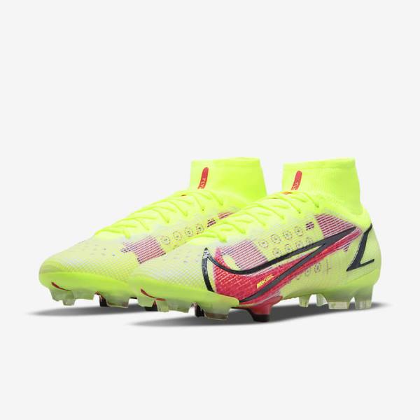 Scarpe da Calcio Donna Nike Mercurial Superfly 8 Elite FG Firm-Grounds Nere Rosse Chiaro | NK640AGX