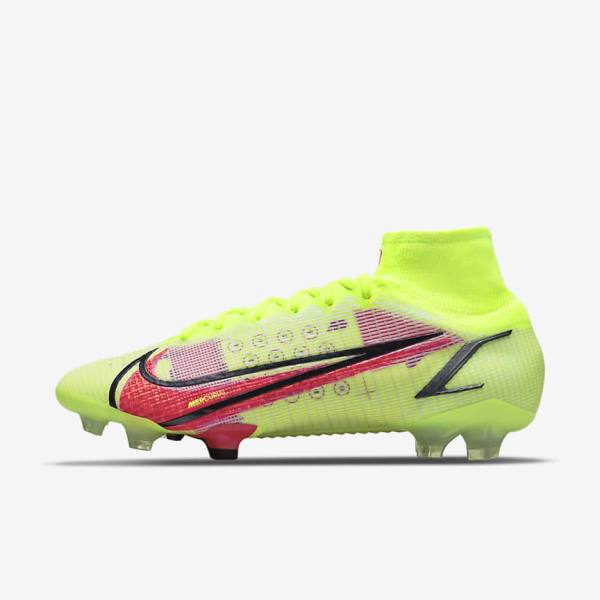 Scarpe da Calcio Donna Nike Mercurial Superfly 8 Elite FG Firm-Grounds Nere Rosse Chiaro | NK640AGX