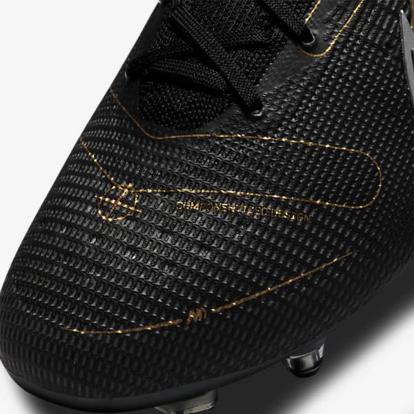 Scarpe da Calcio Donna Nike Mercurial Superfly 8 Elite SG-PRO Anti-Clog Traction Soft-Ground Nere Metal Argento Grigie Metal Oro | NK713DIP