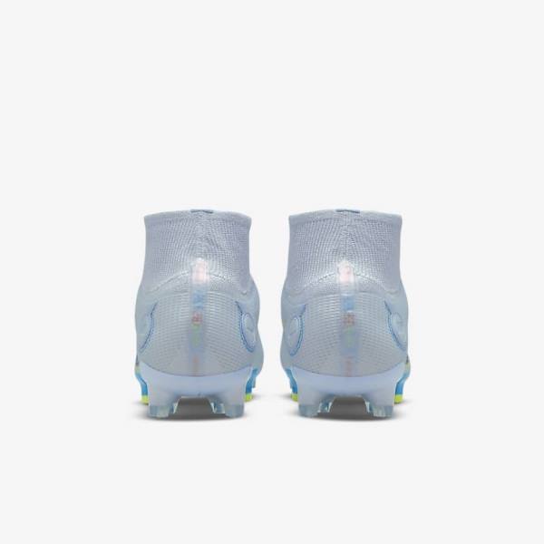 Scarpe da Calcio Donna Nike Mercurial Superfly 8 Elite FG Firm-Grounds Grigie Blu Chiaro Blu | NK824BOW