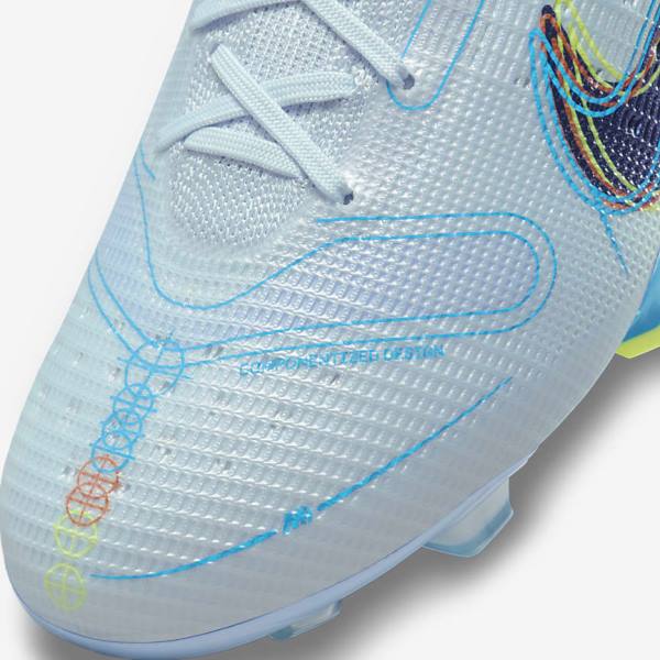 Scarpe da Calcio Donna Nike Mercurial Superfly 8 Elite FG Firm-Grounds Grigie Blu Chiaro Blu | NK824BOW