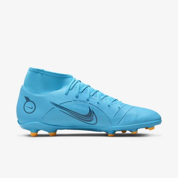 Scarpe da Calcio Donna Nike Mercurial Superfly 8 Club MG Multi-Grounds Blu Arancioni | NK851KDS