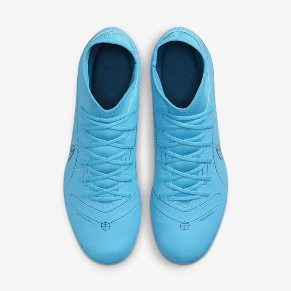 Scarpe da Calcio Donna Nike Mercurial Superfly 8 Club MG Multi-Grounds Blu Arancioni | NK851KDS