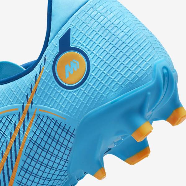 Scarpe da Calcio Donna Nike Mercurial Vapor 14 Academy MG Multi-Ground Blu Arancioni | NK081BUD