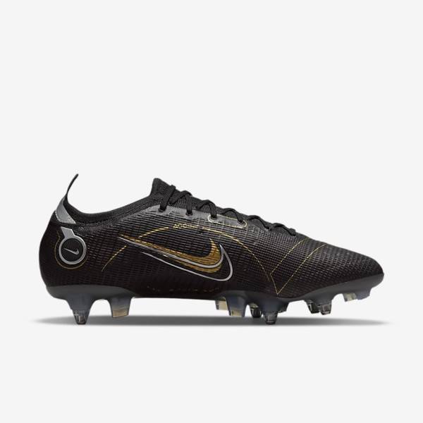 Scarpe da Calcio Donna Nike Mercurial Vapor 14 Elite SG-PRO Anti-Clog Traction Soft-Grounds Nere Metal Argento Grigie Metal Oro | NK360JLK