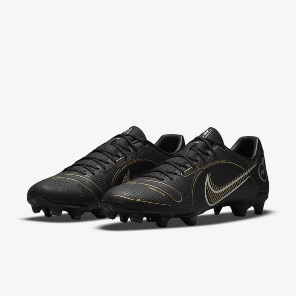 Scarpe da Calcio Donna Nike Mercurial Vapor 14 Academy MG Multi-Ground Nere Metal Argento Grigie Metal Oro | NK417NJG