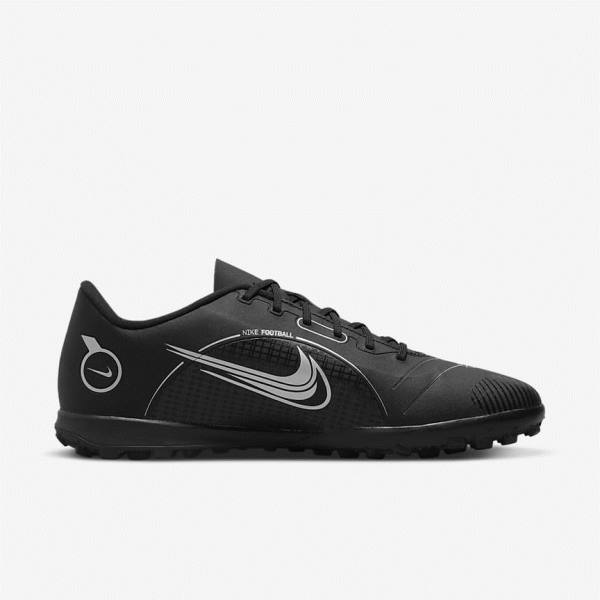 Scarpe da Calcio Donna Nike Mercurial Vapor 14 Club TF Turf Nere Grigie Metal Argento | NK581ZUF