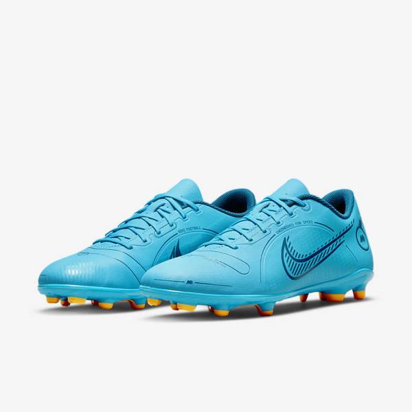 Scarpe da Calcio Donna Nike Mercurial Vapor 14 Club MG Multi-Ground Blu Arancioni | NK624GVC