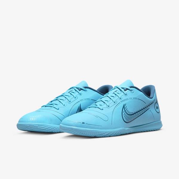 Scarpe da Calcio Donna Nike Mercurial Vapor 14 Club IC Indoor Court Blu Arancioni | NK659DBJ