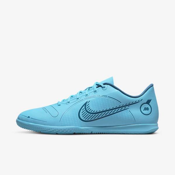 Scarpe da Calcio Donna Nike Mercurial Vapor 14 Club IC Indoor Court Blu Arancioni | NK659DBJ