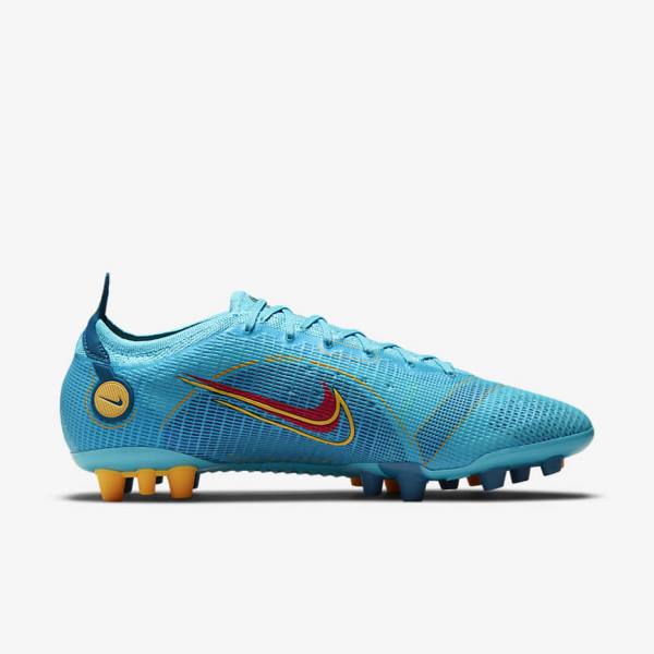 Scarpe da Calcio Donna Nike Mercurial Vapor 14 Elite AG Artificial-Grounds Blu Arancioni | NK683QZM