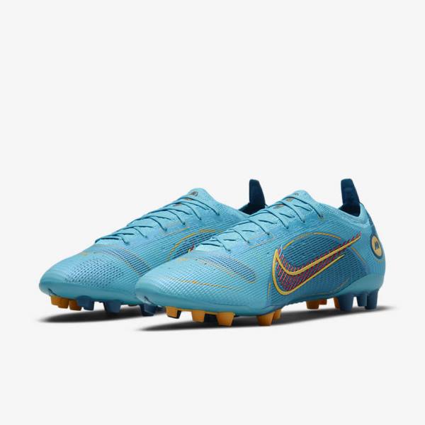 Scarpe da Calcio Donna Nike Mercurial Vapor 14 Elite AG Artificial-Grounds Blu Arancioni | NK683QZM