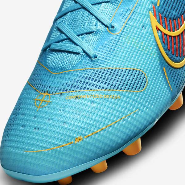 Scarpe da Calcio Donna Nike Mercurial Vapor 14 Elite AG Artificial-Grounds Blu Arancioni | NK683QZM