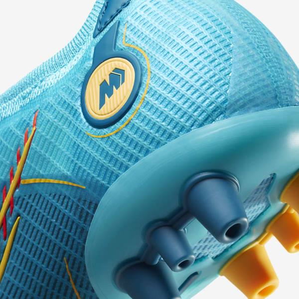 Scarpe da Calcio Donna Nike Mercurial Vapor 14 Elite AG Artificial-Grounds Blu Arancioni | NK683QZM